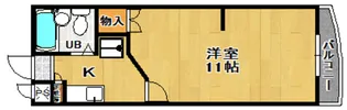 グリーンウッド郡山【3階】の間取り