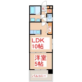 Ahkuty東谷山 II【4階】の間取り