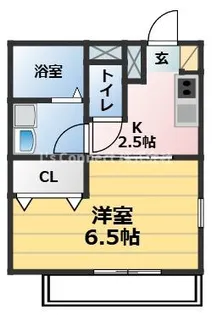 1Kの間取り画像