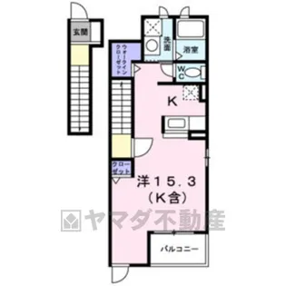 サンライズK2【2階】の間取り