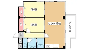 大阪府豊中市新千里南町2【マンション】の間取り