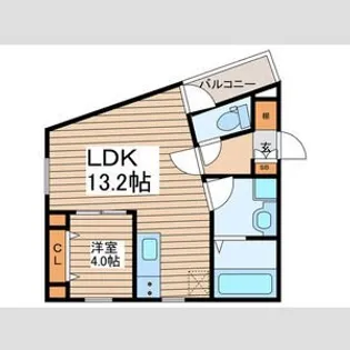 Zecca栄生II【2階】の間取り