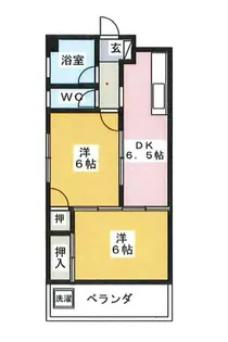 ハイム常盤台【1階】の間取り
