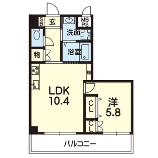 RJR水前寺【9階】の間取り