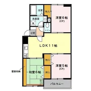 エーコーマンション【2階】の間取り