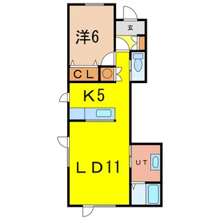 ルナロッサIII【1階】の間取り