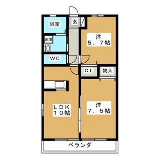 コッタウン II【2階】の間取り