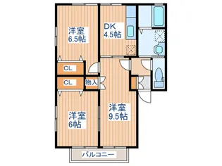 ハイム・アイリスA【2階】の間取り