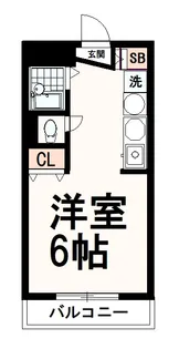 エーリフローレンスB【1階】の間取り