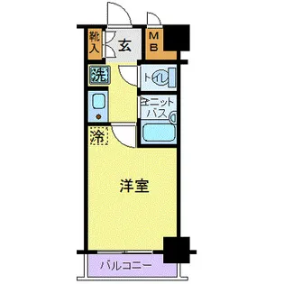 フォルトゥナ日本橋【4階】の間取り