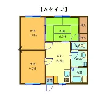 プレアデス 1号館【1階】の間取り