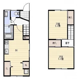 大阪府藤井寺市御舟町【一戸建】の間取り