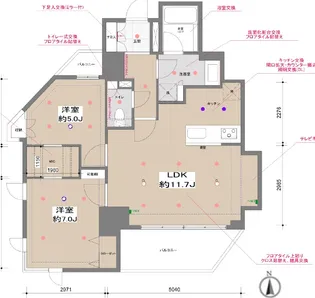 ドゥーエ東池袋【7階】の間取り