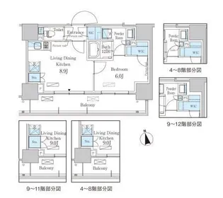 パークアクシス東陽町・親水公園【3階】の間取り