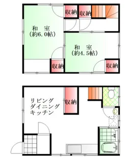 広島県広島市南区旭3【一戸建】の間取り
