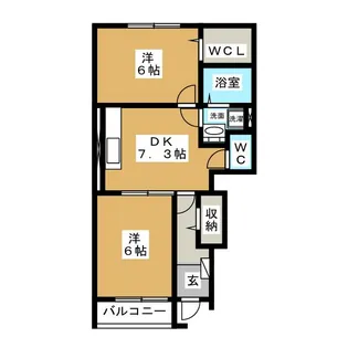 グランツ【1階】の間取り