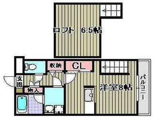 大阪府岸和田市上松町【アパート】の間取り
