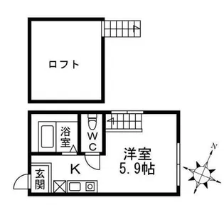 ヒルズ白幡仲町【2階】の間取り