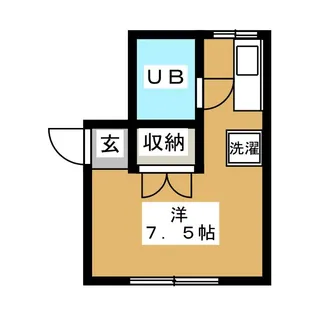 鍬谷(くわたに)ハイツ【2階】の間取り