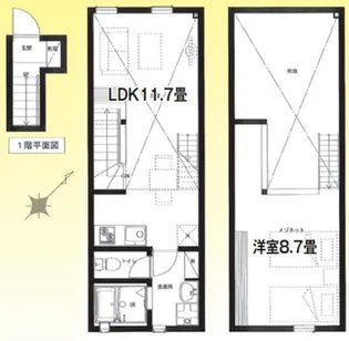 東京都渋谷区東1【一戸建】の間取り
