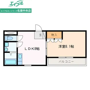 リベルテ【2階】の間取り