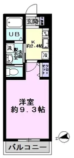 ヒューマンパレス新松戸VII【1階】の間取り