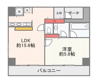インペリアル南麻布コート棟【5階】の間取り