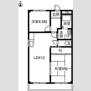 メゾンカーサ【1階】の間取り