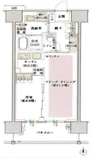 デュオセーヌ柏の葉キャンパス【13階】の間取り