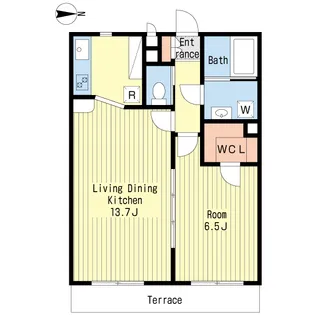 1LDKの間取り画像