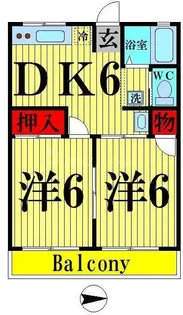 シティハイム ジュアン【2階】の間取り