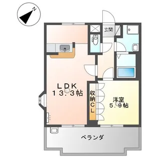 サイネリアM【2階】の間取り