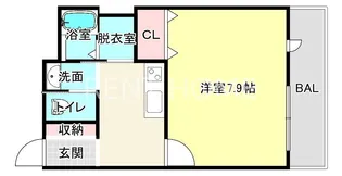 大阪府東大阪市小若江1【アパート】の間取り