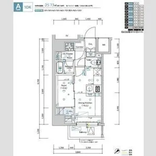 SYFORME WASEDA【8階】の間取り