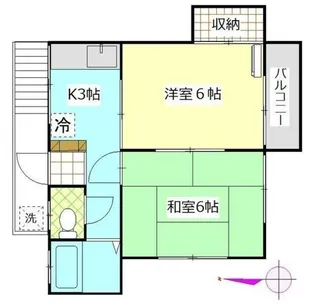さつきハイツ【2階】の間取り