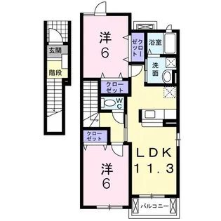 グレイトI【2階】の間取り