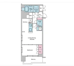 レジディア御茶ノ水【8階】の間取り