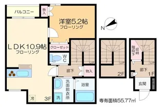 Mirabelle【3階】の間取り