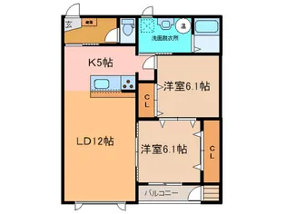 イーストシンセイ【2階】の間取り