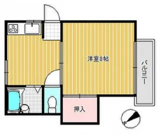 ラ・ネージュ山形A【1階】の間取り