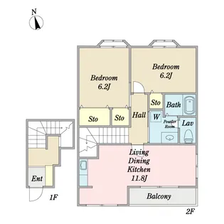 シンセリティーヒルズIIの間取り