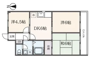 谷中商事ビル【3階】の間取り