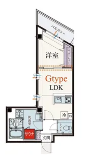 b’CASA KAWASAKI SIX【4階】の間取り