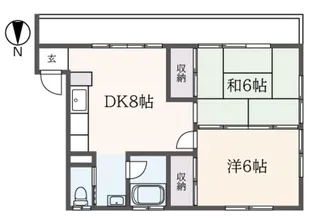 ロイヤルレジデンス【1階】の間取り