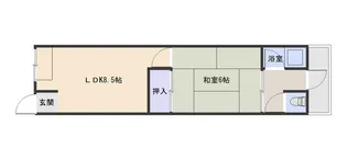 竹田文化【1階】の間取り