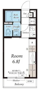 リブリ・石川町【1階】の間取り