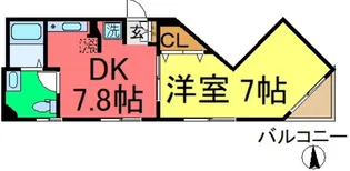 コスモプラザビル【3階】の間取り