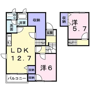 レフィナード【2階】の間取り