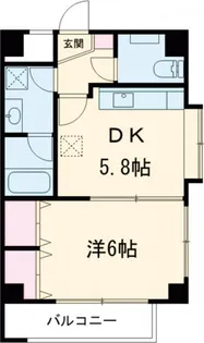 クレーテII篠崎【5階】の間取り