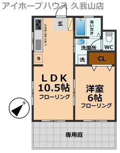 グリーンハイツ【1階】の間取り